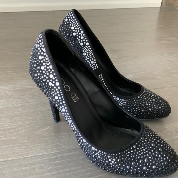Aldo, Sparkle Studded Heels, Size US 9 - Picture 3 of 6